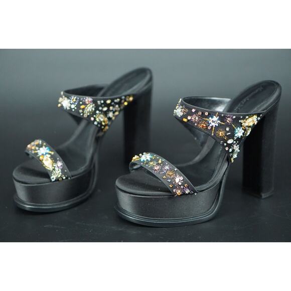 Alexander McQueen 145MM Comet Crystal Embellished Platform Sandals SZ 39 $1595 - Picture 2 of 12
